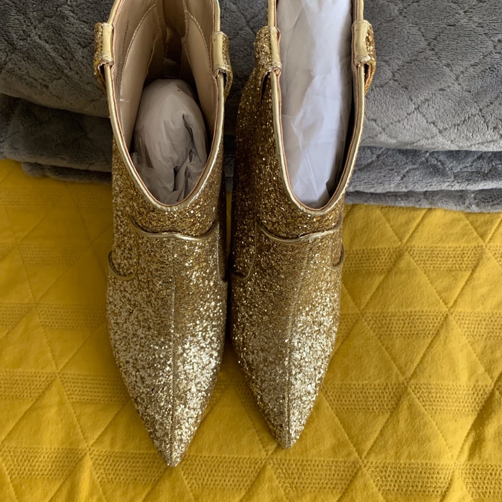 Gold boots Size 11